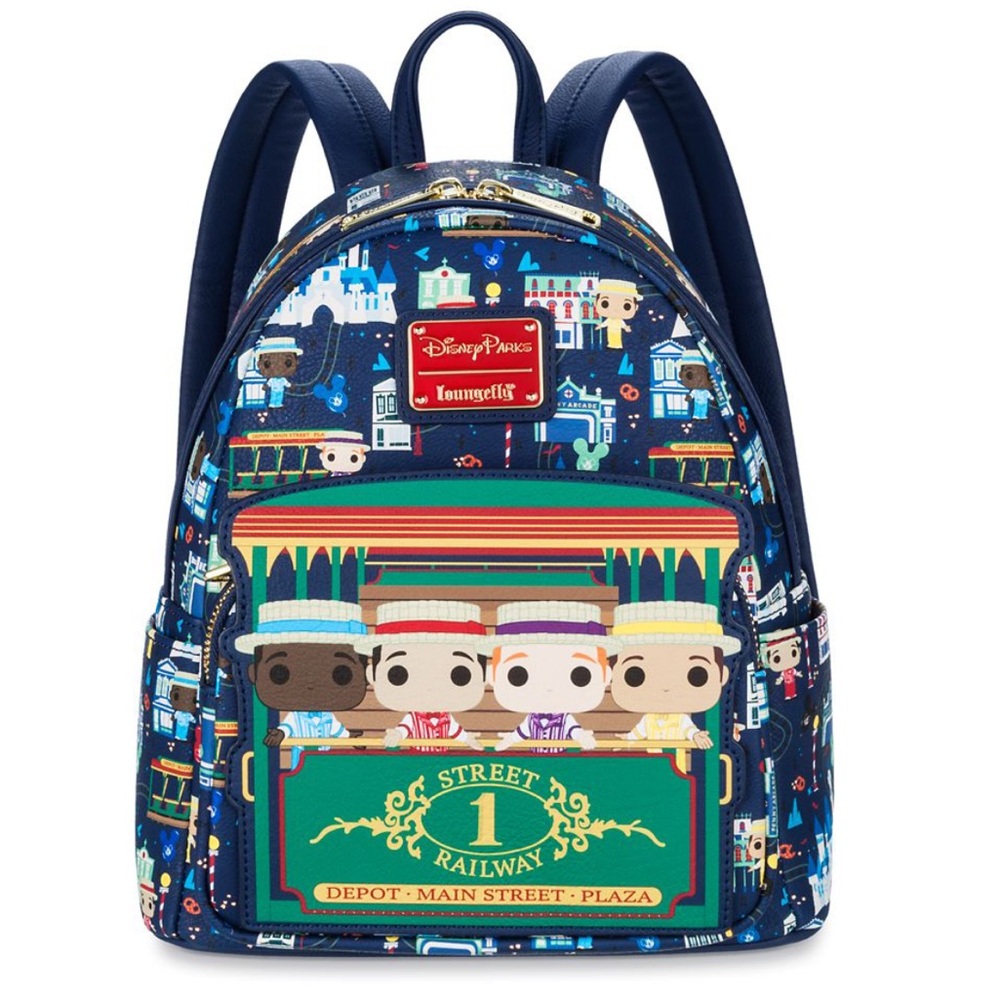 DISNEY PARKS LOUNGEFLY NWT BACKPACK DAPPED DAN MAIN STREET USA